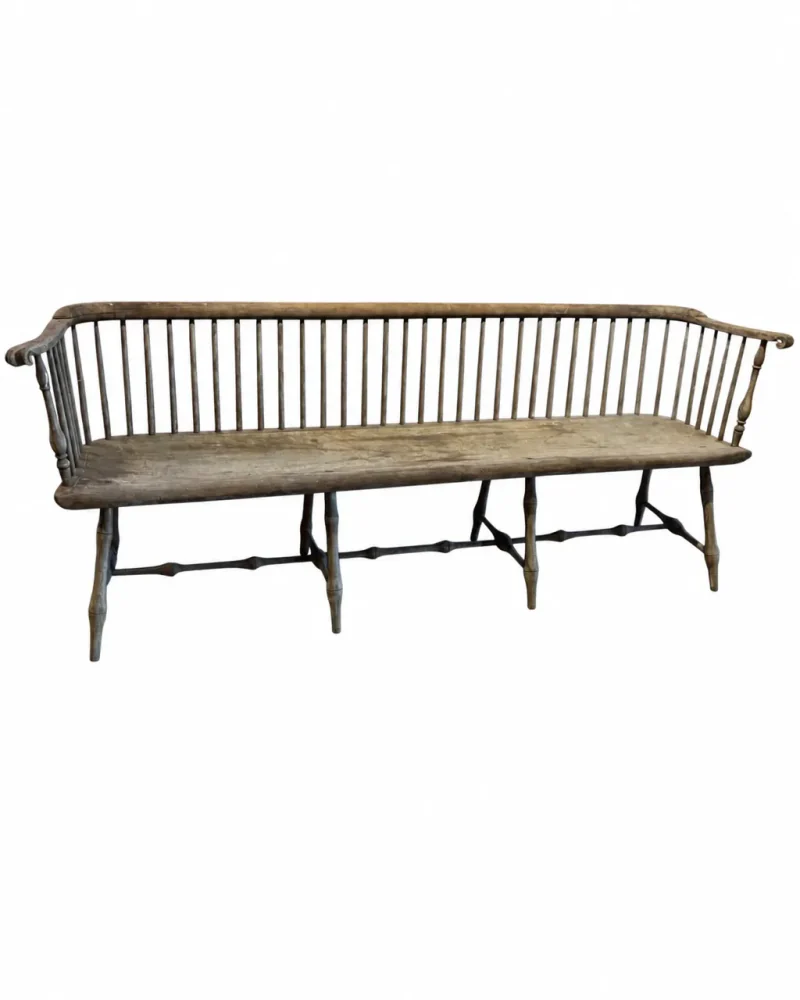 Philadelphia low rail Windsor with knuckle arms isolated on a clean white background